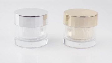 Skin care cream bottle with lace