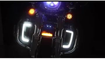 Motorcycle decorative lamp three in one turn signa