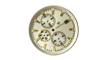 DL-310. Chronograph watch dial with 3 subdials
