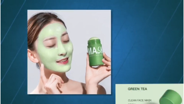 natural care green tea mask stick  hydrating clay  face organic pink wholesale facial moisturising mud private label vegan1