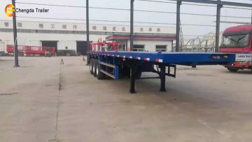 3 axle flatbed trailer