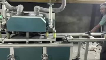 aluminum profiles brushing machine