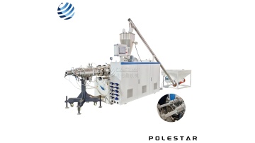 PVC double outlet extrusion