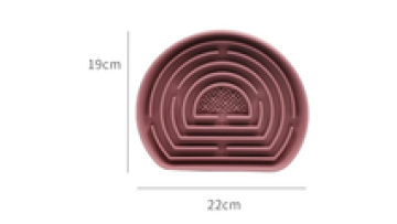 Feeding bowl for pets Non-slip silicone suction licking mat for dogs choking Slow food bowl for cats food-grade pet placemat1
