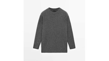Women's casual, simple and versatile warm cashmere loose fit knitted sweater