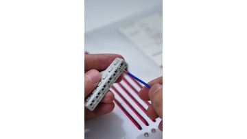 BELEKS 1-to-6 Port LED Splitter Connector Quick Push Wire Terminal Block