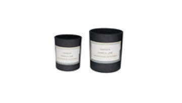 Custom Luxury Candle Jar Personalized Private Label Jar Soy Wax Scented Candle Jar Matte Glass Black Aromatherapy1
