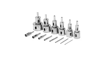 No. 1 Common Steel Glass Opener Set Diamond Hole Opener Saw 10PCS1