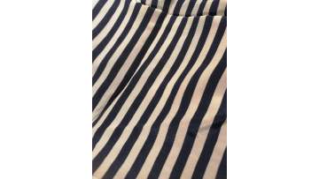 100% viscose poplin stripe printed fabric