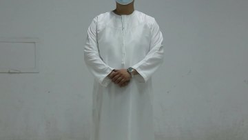 HJ EMMR07 Customized Wholesale Shirt Abaya Middle East 2 Piece Daffah Thobe Set Men1