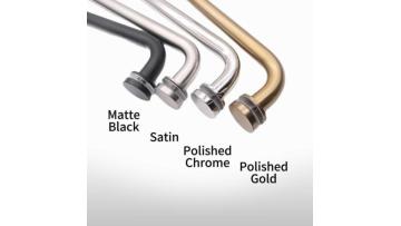 SVA-162C Brass Round Glass Door Pull Handle for Bathroom Hotel