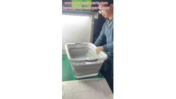 Foldable storage plastic basket
