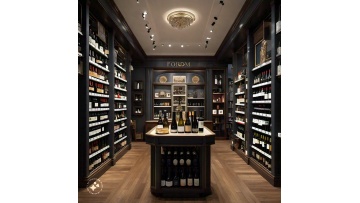 Wine bottle sample showroom
