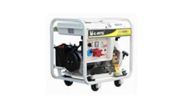 5KW portable model with 4 wheels 380V three phase diesel generator1