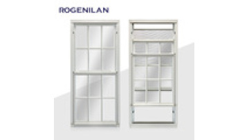 Rogenilan Aluminum single pane double hung windows vertical sliding sash windows triple double hung windows1