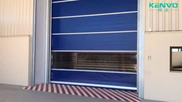 PVC high speed roll up door with auto radar sensor