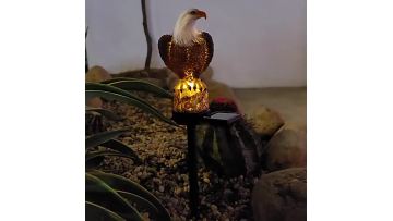 Solar Resin Eagle Ground Lamp