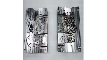 The quenched part is being processed by cnc.