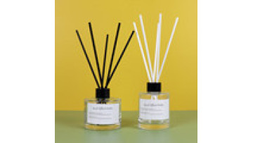 Wholesale Luxury  Round   Transparency 150ml Aroma Reed Diffuser Glass Bottle1