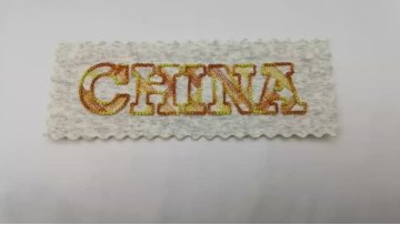 Arch bridge embroidery patch