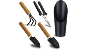 5 PCS Customized and Professional garden hand tools carbon steel wood handle garden tool set Gifts for Woman and Man1