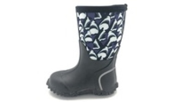 Shark Printed Light weight  Breathable Insulated Kids Neoprene Snow Boots1