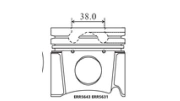 Engine Piston Kit ERR-5643 for Alfin 20T2N Turbo Engine NIUZHANG CDP MASP AP BRAND ERR5631 ERR5631L ERR56431