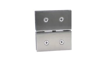 SVA-B311G180-92 Square Corner Brass 360 Degree Glass to Floor Pivot Hinges