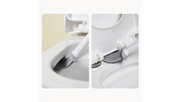 Wall mounted non perforated toilet brush