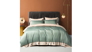 Solid cotton bedding set 