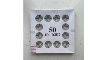 50box tea candle unscented smokeless 