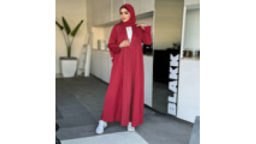 Ramadan Arabic Women Open Abaya Dubai Muslim Cardigan Turkey Islamic Clothing Abaya Coat1