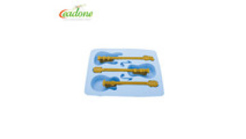 Easy pop out personalized tray guitar type silicone custom ice cube mold1