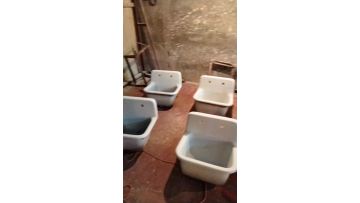 How to enamel cast iron sink and bathtub