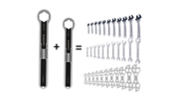 Linkage Metric Auto Mechanic Single Head Spanner Double Head Movable Flapper Spanner1