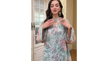 Luxury Abaya Jalabiya Dress for Muslim Women AB562 (1)