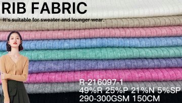 China Knitting multicolored Hacci Grey Melange rib  Knit Sweater Spandex Rayon nylon fabric viscose for clothes1
