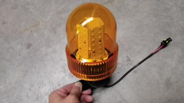 Rotating alarm light