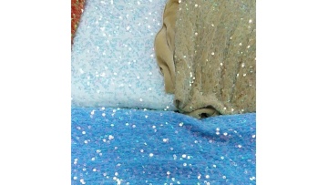 2020 hot sale Multicolor Velvet fabric with Sequine  of Stage Clothing Fabric1