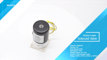 1/8'' 2 Way Normally Closed Anti Corrosive PTFE So
