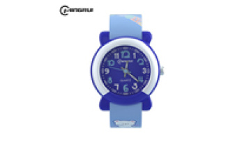 Original Design Cute 3D Cartoon Animal Kids' Quartz Wrist Clock Slap Band Watch1