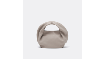 Stylish Grey Leather Coin Purse Versatile Crossbod