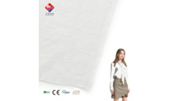Factory Directly Sale White 100% Cotton Shirt Fabric comfort Woven Jacquard Shirt Fabric for Women Blouse1