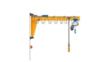 CE Certified Heavy Duty Electric Cantilever Crane: 360° Rotation, 1-5 Ton Capacity Wall-Mounted Jib System for Workshops/Factories1