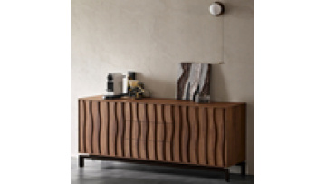Sideboard wabi-sabi style solid wood North American black walnut Italian design locker1