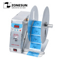 ZONESUN Automatic Label Rewinder For Clothing Wash Label Bar Code Label Price Tag Self-Adhesive Label Sticker Speed Adjustable R