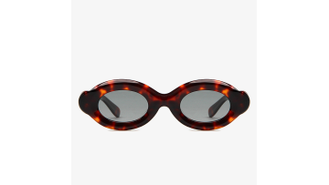 Retro Oval Acetate Sun Glasses