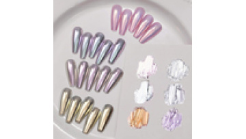 Professional Nail Art Decor: Mirror Chrome Powder with Metallic Effect1