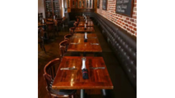 Factory wholesale fashion modern commercial  furniture cafe metal and wood dining wooden restaurant  kitchen  table1