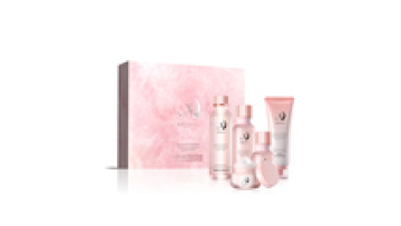 Pink Skin Care Products Anti Aging Whitening Vitamin c Organic Skin Care Set Private Label Acne Brightening Skin Care Set1